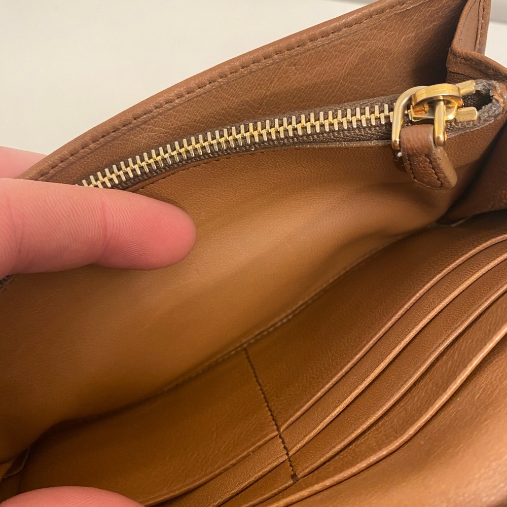 SOLD Brown Leather Prada Wallet - Picture 10 of 14